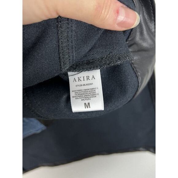 Akira Low Rider Half Pu Crop Denim Vest With Cape Size Medium Women’s - Picture 7 of 8